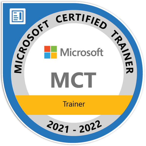 Microsoft Certified Trainer 2022 - 2021